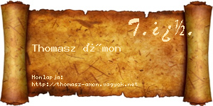 Thomasz Ámon névjegykártya
